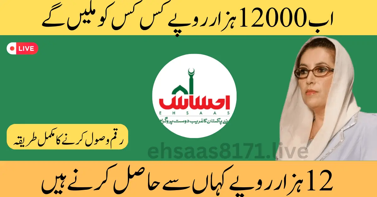 Punjab Ehsaas Program 12000 Track Your Amount 2024