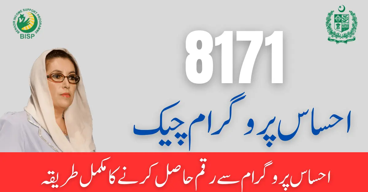 احساس پروگرام چیک 8171 - 8171 Ehsaas 8171 Registration 2024